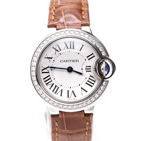 Cartier(까르띠에) W4BB0015 발롱 블루 베젤다이아 드 까르띠에 여성 시계aa21304