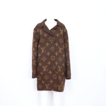 [미사용]Louis Vuitton(루이비통) 1A9DJ1 22시즌 로우 모노그램 싱글 브레스티드 여성 코트aa22048