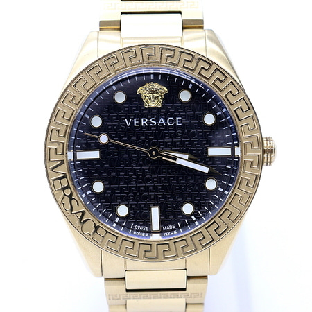 Versace(베르사체) VE2T00522 GRECA DOME(그레카 돔) 42mm 금장 쿼츠 스틸 남성 시계aa23866