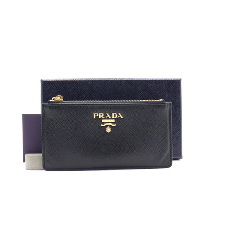 Prada(프라다) 1MC054 골드 로고 사피아노 카드지갑aa22680