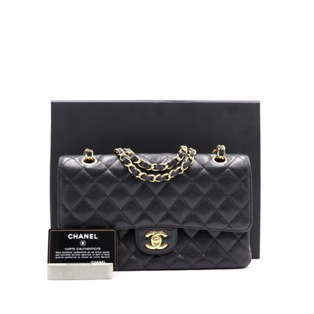 Chanel(샤넬) A01112 캐비어 클래식 미듐 금장체인 숄더백aa17624