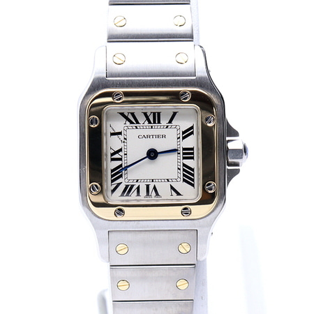 Cartier(까르띠에) W20012C4 18K골드콤비 산토스 갈베 스몰 쿼츠 여성 시계aa25007