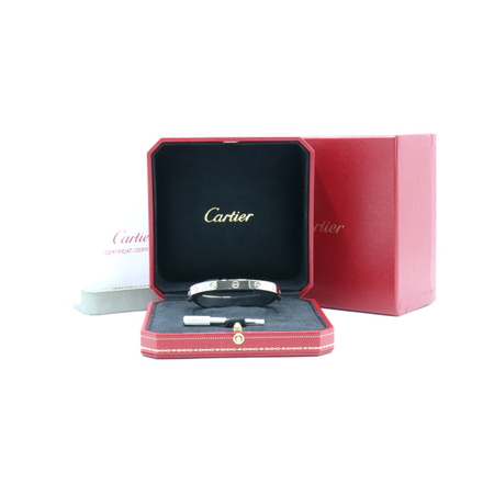 Cartier(까르띠에) B6067617 18K 화이트골드  LOVE 러브 브레이슬릿 팔찌-17호aa26121