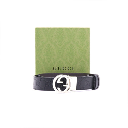 Gucci(구찌) 473030 GG 인터로킹 리버서블 남성 벨트aa25789