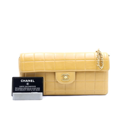 Chanel(샤넬) A15316 브라운 램스킨 초코바 바게트백 금장체인 숄더백aa23720