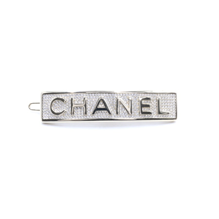 Chanel(샤넬) 21시즌 AB5651 크리스탈 로고 스퀘어 헤어핀 헤어클립aa26321