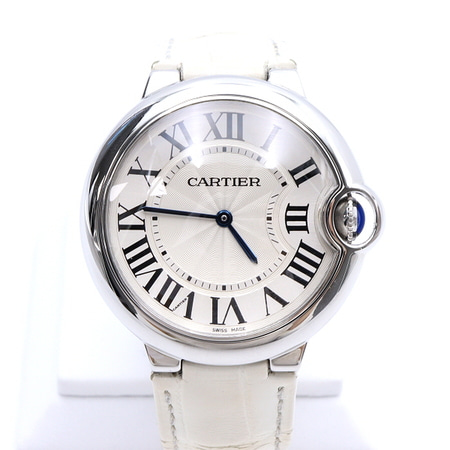 Cartier(까르띠에) W6920087 발롱블루 36mm 쿼츠 가죽밴드 남여공용 시계aa27412