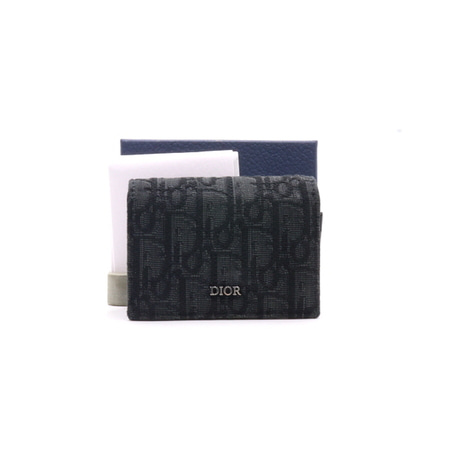Dior(디올) 2ESCH136YSE  블랙 오블리크 비즈니스 카드 홀더 지갑aa28334