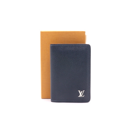 Louis Vuitton(루이비통) M30293 네이비블루 타이가 레더 LV로고 포켓 오거나이저 카드지갑aa29281
