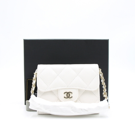 [새상품]Chanel(샤넬) AP0238 클래식 캐비어 미니 샴페인골드CC 금장체인 여성 크로스백aa16367
