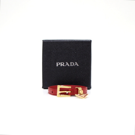 Prada(프라다) 1LB351 삼각로고 사피아노 레더 스트랩 여성팔찌aa32599