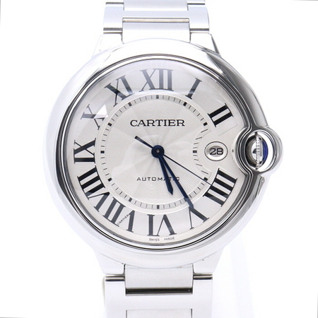 Cartier(까르띠에) W69012Z4 발롱블루 42mm 라지 오토매틱 스틸 남성 시계aa33221