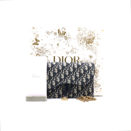Dior(디올) S5620CTZQ 오블리크 새들 플랩 파우치 금장체인 숄더백 크로스백aa32764