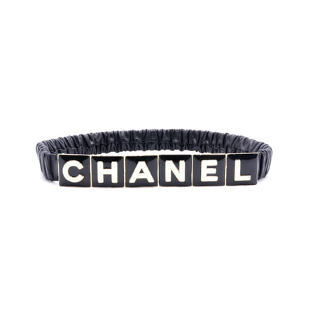 Chanel(샤넬) 22시즌 밴딩 램스킨 이니셜 레터링로고 여성 벨트aa35286