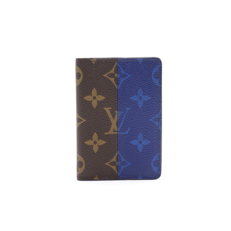 Louis Vuitton(루이비통) M63021 모노그램 스피릿 블루 브라운 포켓 오거나이저 카드지갑aa22647
