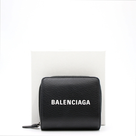 Balenciaga(발렌시아가) 490618 블랙 에브리데이 빌폴드 집업 반지갑aa11136