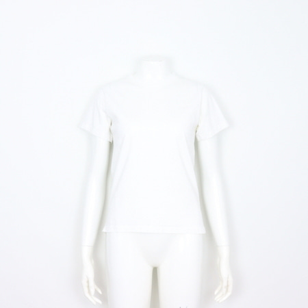 Balenciaga(발렌시아가) Ego-print 백로고 화이트 여성 반팔 티셔츠aa18300