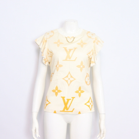 Louis Vuitton(루이비통) 1A8RPL 모노그램 옴브레 플라운스 슬리브 여성 반팔 티셔츠aa30188