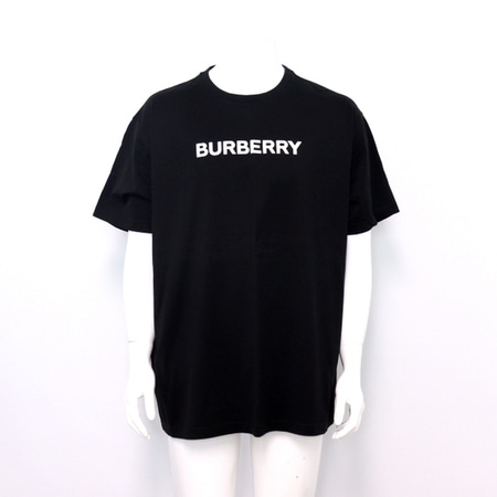 Burberry(버버리) 8055309 화이트 로고 블랙 프린팅 남성 반팔 티셔츠aa33646