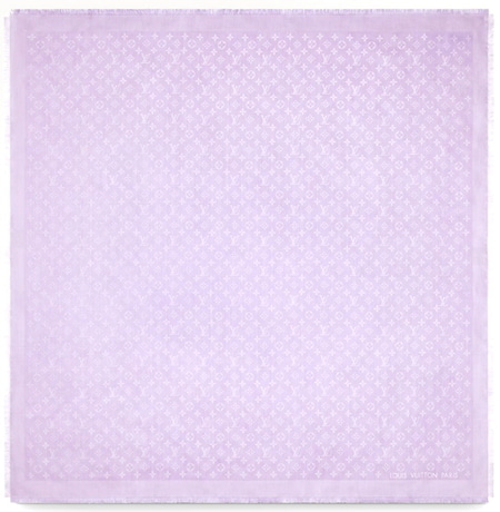 [미사용]Louis Vuitton(루이비통) M73655 라벤더 모노그램 클래식 142.5x142.5 숄 머플러aa36645