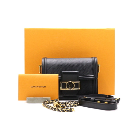 Louis Vuitton(루이비통) M55964 블랙 에삐(에피) 미니 도핀 금장 체인 숄더백 겸 크로스백aa36811