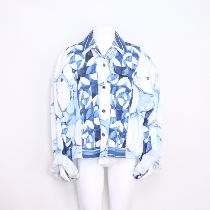 Dolce&amp;Gabbana(돌체앤가바나) G9UP6D 20시즌 멀티패턴 더블 셔츠 남성 자켓aa26464