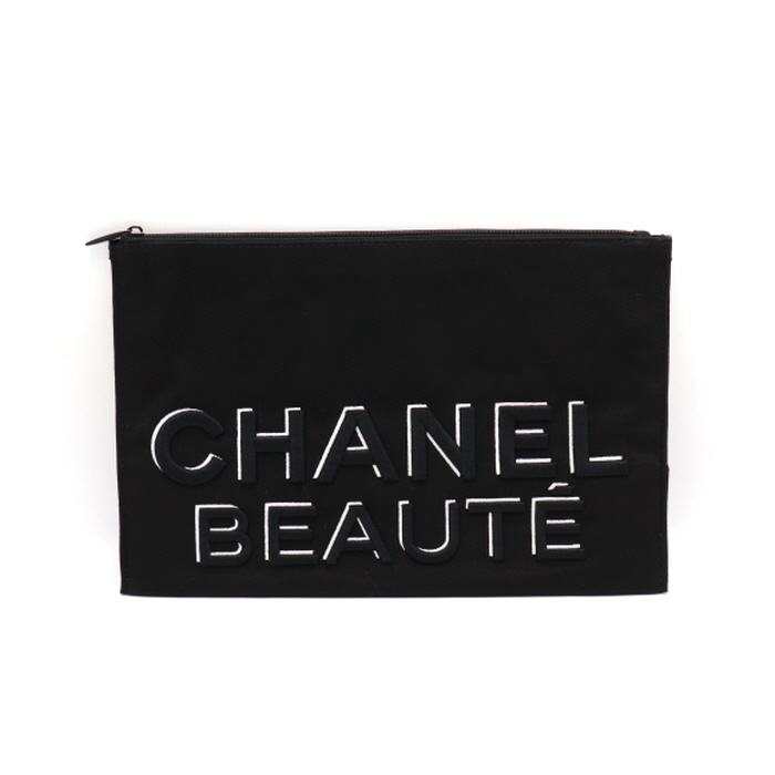 [미사용]Chanel(샤넬) 블랙 샤넬뷰티 이니셜 파우치 겸 클러치백+[미사용]Dior(디올) C400100466 코스메틱 레드 파우치백 세트aa38906
