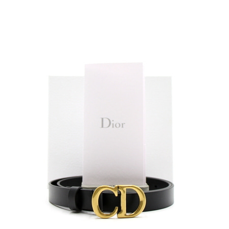 [새상품]Dior(디올) B0042CWGH 새들 블랙 레더 벨트aa12552