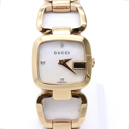 [새상품]Gucci(구찌) YA125513 G-GUCCI 로즈골드 자개판 3포인트 다이아 여성 시계aa28059