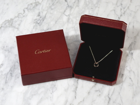 Cartier(까르띠에) B7006600 18K 3색 골드 트리니티 링 펜던트 목걸이