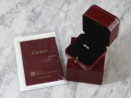 Cartier(까르띠에) N42501 18k 핑크골드 솔리테어 0.24캐럿 다이아 러브링 반지