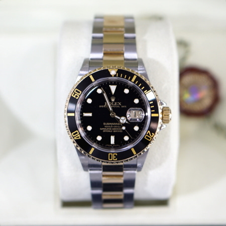 Rolex(롤렉스) 16613 18K 블랙 콤비(흑콤)서브마리너 시계