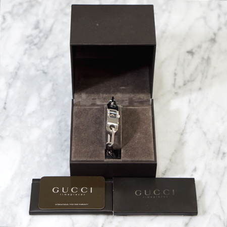 Gucci(구찌) G100L 링크 스틸 브레이슬릿 팔찌형 시계