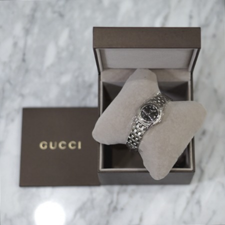 [새상품]Gucci(구찌) 5500L G CLASS 블랙판 스틸밴드 여성 시계