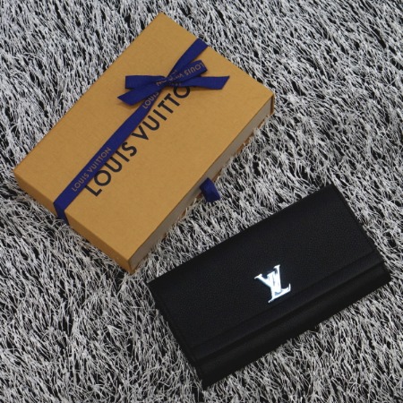 [새상품]Louis Vuitton(루이비통) M62329 락미 투 블랙 은장 장지갑