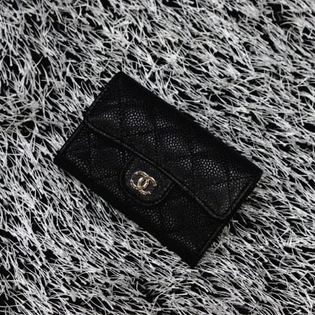 [새상품]Chanel(샤넬) A80799 CC 클래식 캐비어스킨 카드명함 지갑