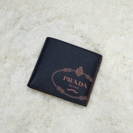 [새상품]Prada(프라다) 2MO513 사피아노 프린트 남성 반지갑