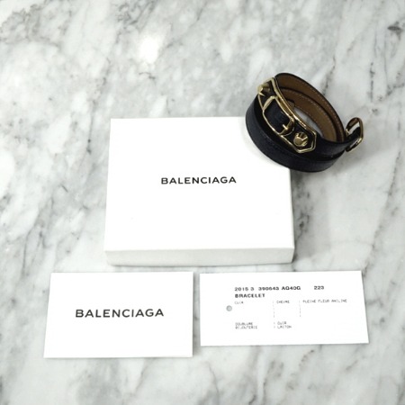 Balenciaga(발렌시아가) 390643 클래식 모터 트리플스트랩 브레이슬릿 팔찌ECT