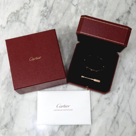 [미사용]Cartier(까르띠에) B60356 18K 핑크골드 LOVE 러브 브레이슬릿 팔찌