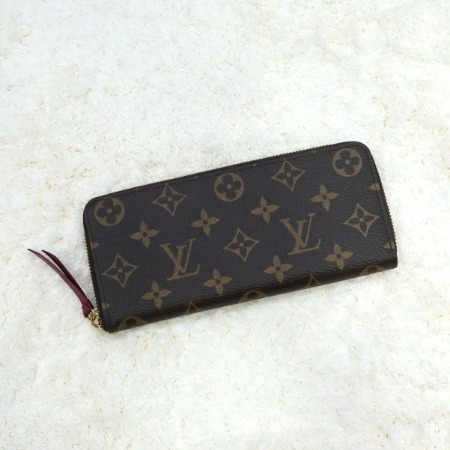 Louis Vuitton(루이비통) M60742 모노그램 클레멘스 푸시아 월릿 집업 장지갑