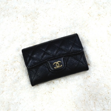 Chanel(샤넬) A80799 CC 클래식 캐비어스킨 카드명함 지갑
