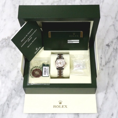 [미사용]Rolex(롤렉스) 179171 18K핑크골드 콤비 DATEJUST(데이저스트) 10포인트 다이아 여성 시계