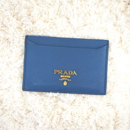 Prada(프라다) 1M0208 골드로고 사피아노 슬림 카드지갑