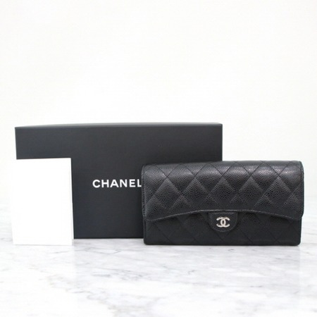 Chanel(샤넬) A80758 CC 캐비어 클래식 플랩 여성 장지갑aa03314