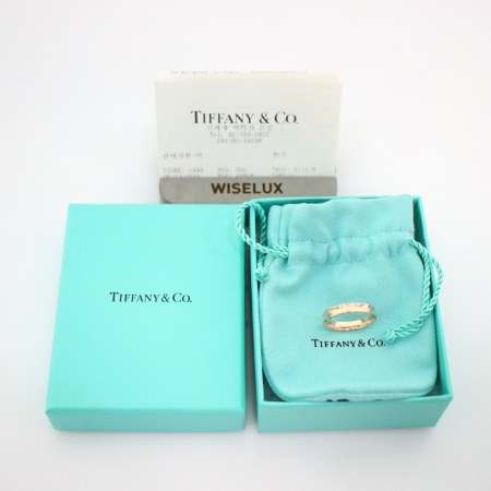 Tiffany(티파니) 핑크골드메탈 루베이도 네로우 1837 밴드 반지-15호aa05197