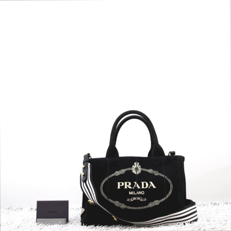 Prada(프라다) 1BG439 CANAPA(카나파) 스몰 캔버스 토트백 겸 숄더백aa05820
