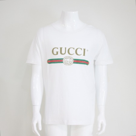 Gucci(구찌) 440103 로고 워시드 오버사이즈 티셔츠aa07621