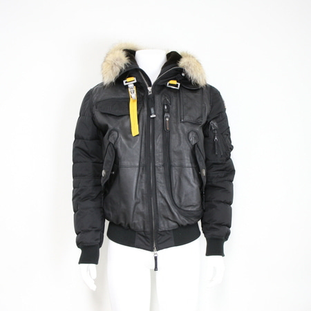 PARAJUMPERS(파라점퍼스) PMJCKMX01 ANTHRACITE 레더 남성 패딩 점퍼aa14764