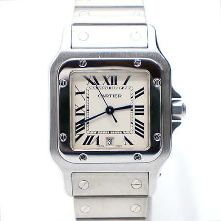 Cartier(까르띠에) W20060D6 산토스 갈베 라지 쿼츠 스틸 남여공용 시계aa15164