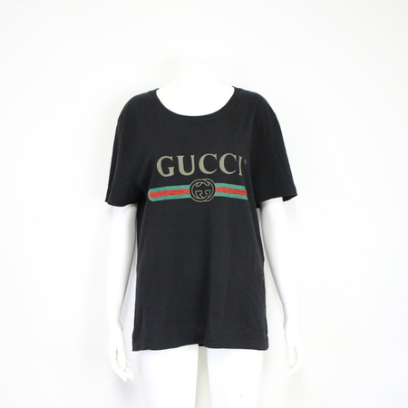 Gucci(구찌) 440103 로고 워시드 오버사이즈 남여공용 티셔츠aa15126